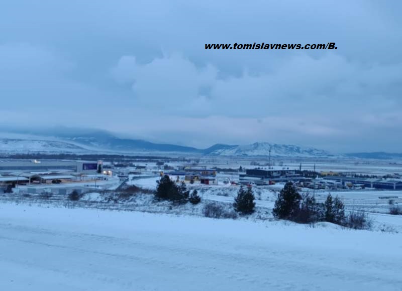 FOTO/VIDEO: DOBRO vam oblačno, snježno, vjetrovito i hladno jutro iz Tomislavgrada!