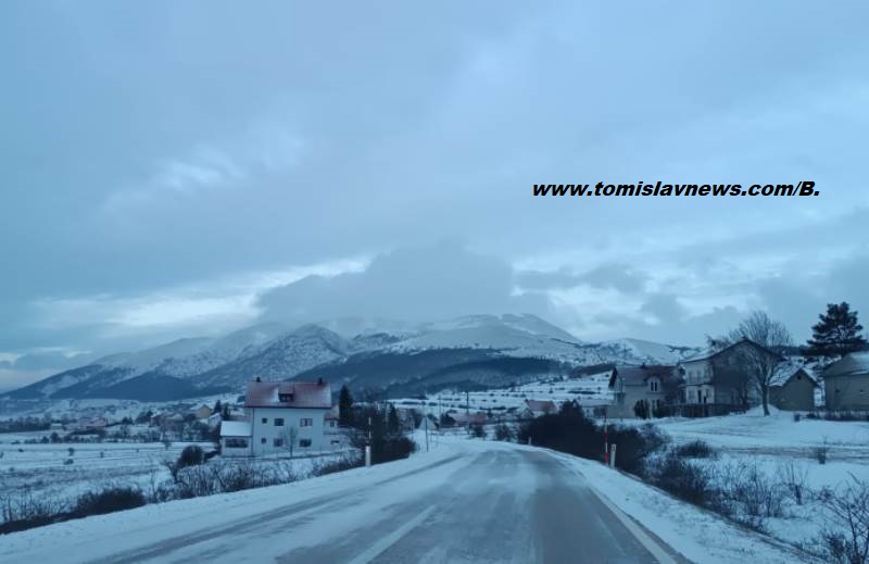 FOTO/VIDEO: DOBRO vam oblačno, snježno, vjetrovito i hladno jutro iz Tomislavgrada!