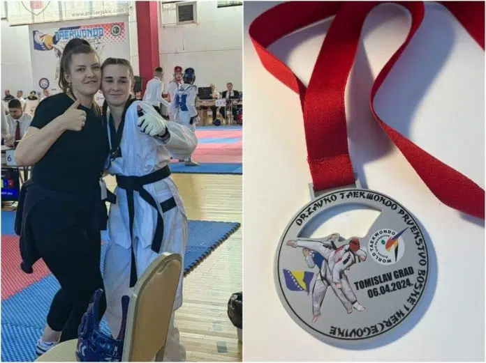 Helena Mioc Viceprvakinja Bih U Taekwondou I Odlicna Nogometasica