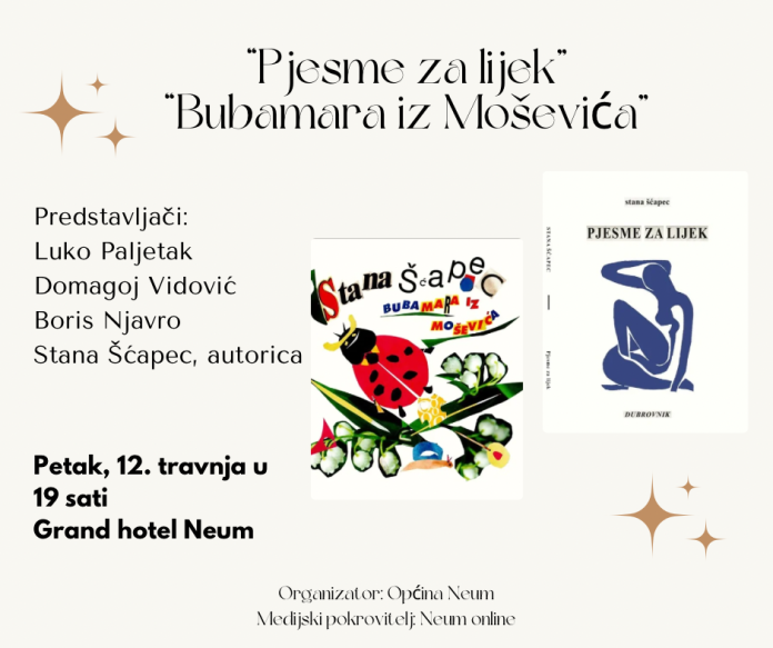 Najava Promocija Zbirke Pjesama I Slikovnice Autorice Neumskih Korijena