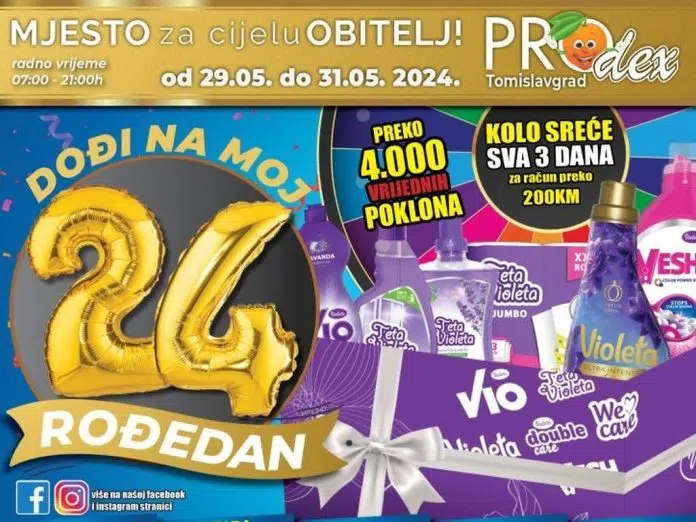 Prodex Obiljezava 24 Godisnjicu I Sprema Sjajna Iznenadenja