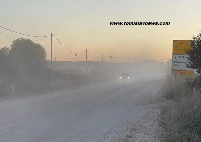 FOTO/VIDEO: Večeras prašina obilazi obilaznicu oko Tomislavgrada, širi se i 1717705959 Fotovideo Veceras Prasina Obilazi Obilaznicu Oko Tomislavgrada Siri Se I