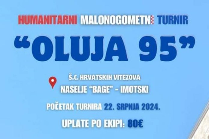 1718137986 Prijave Za Malonogometni Turnir Oluja 95 U Imotskom S Nagradnim