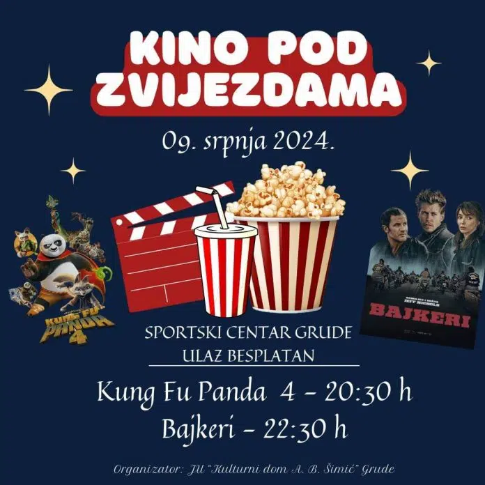 Najava: Najava Kino Na Otvorenom U Grudama