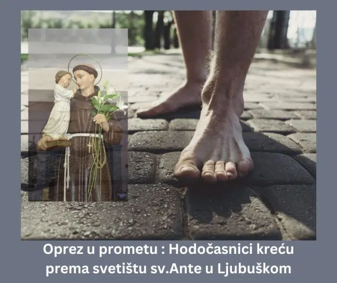 Upozorenje za vozače: Veliki broj hodočasnika ide prema Ljubuškom Upozorenje Za Vozace Veliki Broj Hodocasnika Ide Prema Ljubuskom