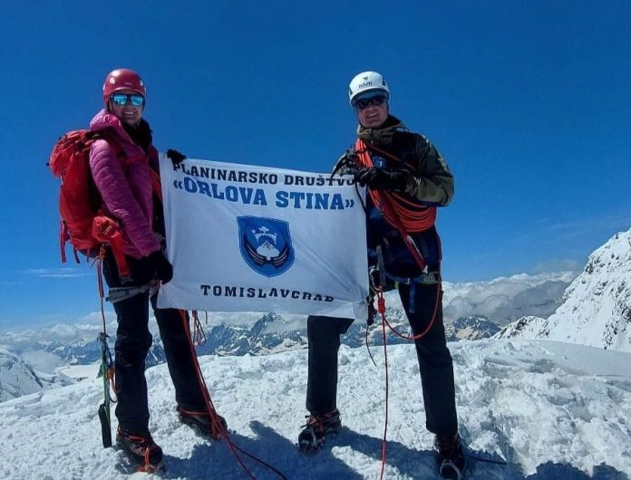 1720005935 Lucijana Gudelj I Ante Vukadin Osvojili Planinski Masiv Monte Rosa