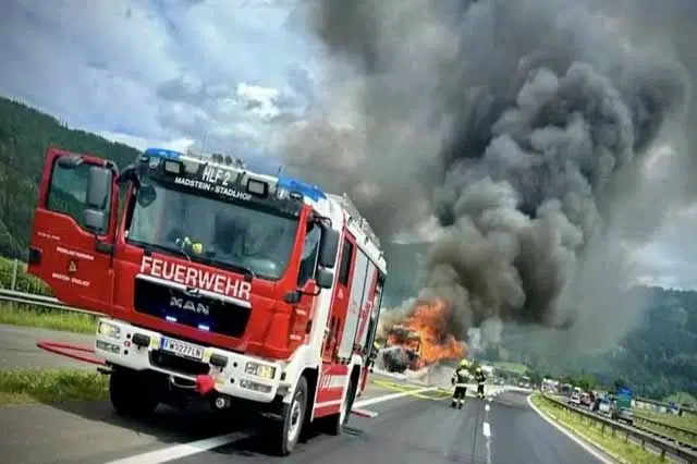 Drama Vozaca Iz Bih Kamion Mu Se Zapalio Na Austrijskoj