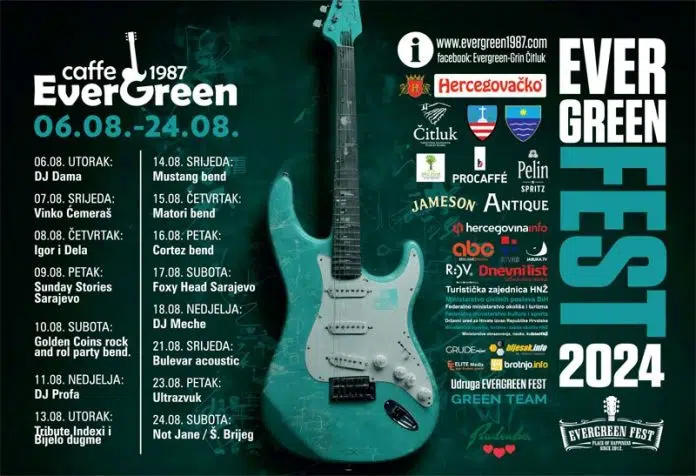 Evergreen Fest 2024: Čitluk 15 dana uz muzički spektakl Evergreen Fest 2024 Citluk 15 Dana Uz Muzicki Spektakl