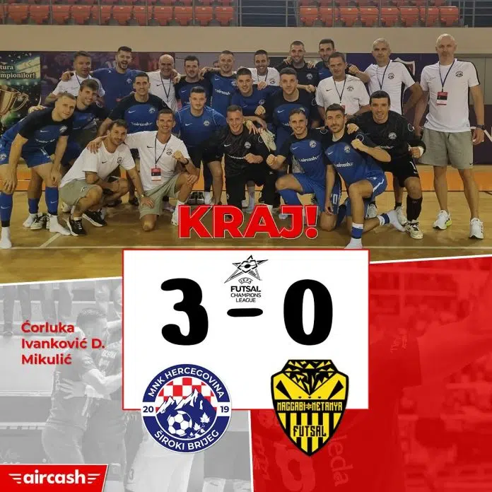 Hercegovina Pobijedila Izraelski Tim Maccabi Netanya U Ligi Prvaka