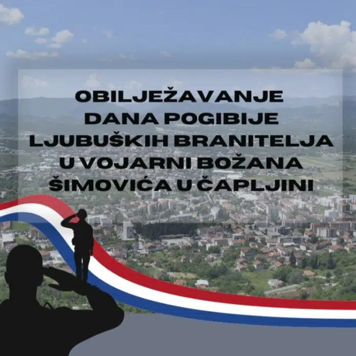 NAJAVA: Komemoracija povodom Dana pogibije ljubuških branitelja u vojarni Božana Najava Komemoracija Povodom Dana Pogibije Ljubuskih Branitelja U Vojarni Bozana