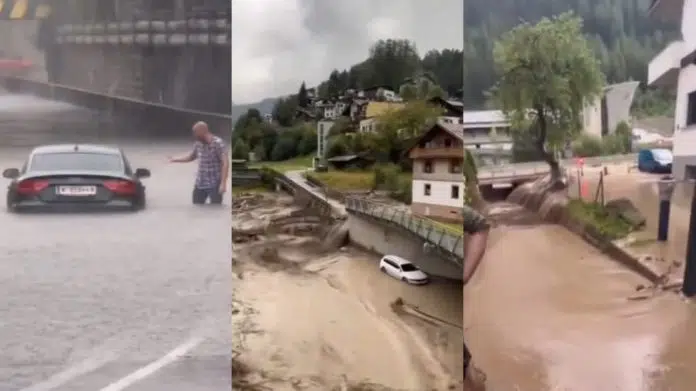 Nevrijeme U Austriji Dio Beca Pod Vodom