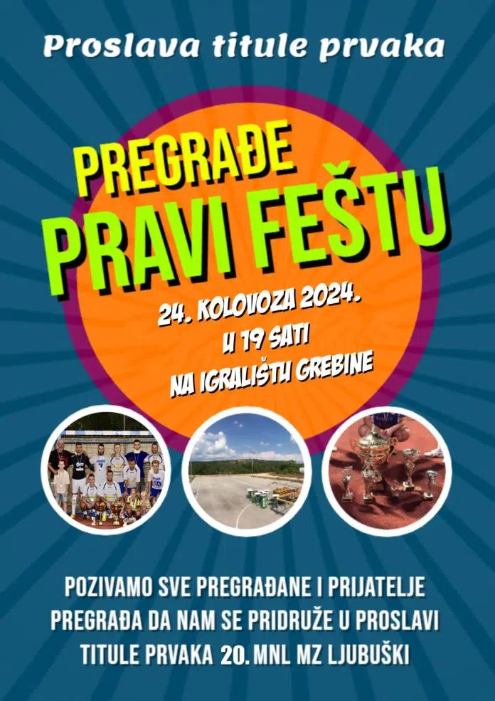 Pregrađani slave titulu prvaka 20. MNL MZ grada Ljubuškog u Pregradani Slave Titulu Prvaka 20 Mnl Mz Grada Ljubuskog U