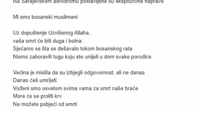 Dojava O Postavljenoj Eksplozivnoj Napravi Na Sarajevskom Aerodromu E Mail Objavljen