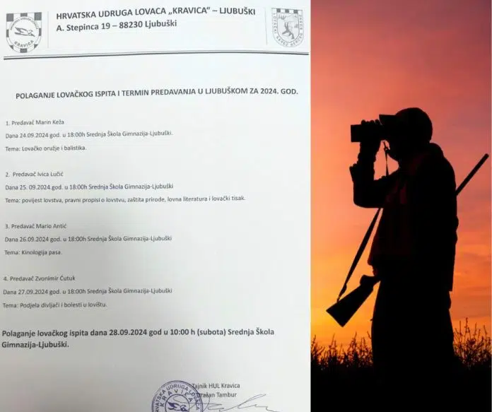 HUL Kravica: Predavanja za lovačke pripravnike i polaganje ispita lovačke Hul Kravica Predavanja Za Lovacke Pripravnike I Polaganje Ispita Lovacke