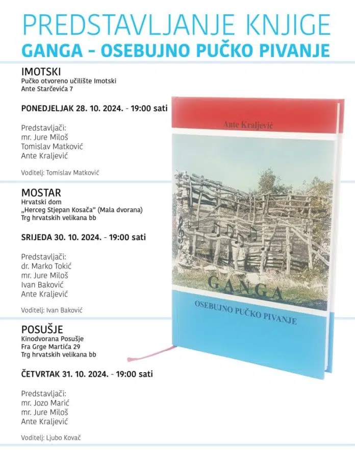 Knjiga Ante Kraljevića 1730108284 Knjiga Ante Kraljevica Ganga Posebno Narodno Pjevanje U Posusju