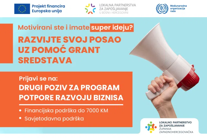 Produžen rok za prijave: Javni poziv nezaposlenim osobama za pohađanje