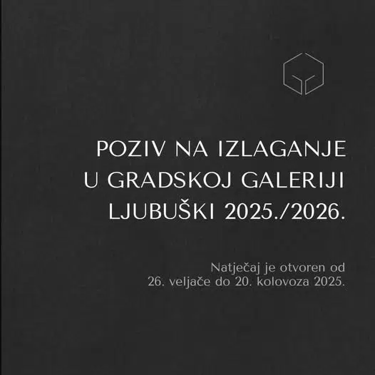 JU KŠC: Natječaj za izlaganje u Gradskoj galeriji
