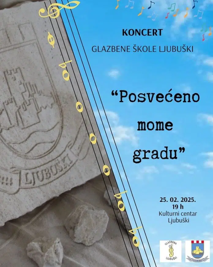 Sutra koncert Glazbene škole Ljubuški
