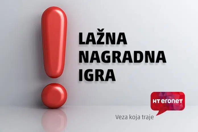 HT Eronet upozorava: Ne nasjedajte na lažne nagradne igre na