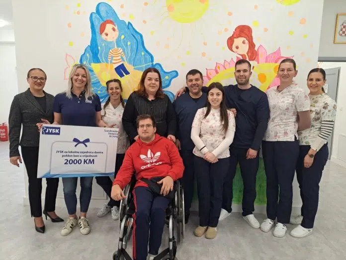 JYSK stigao u Grude i donacijom obradovao štićenike Edukacijsko-rehabilitacijskog centra