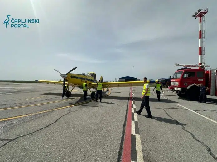 FOTO | Air-traktor predstavljen u Zračnoj luci Mostar: Održana pokazna