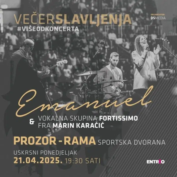Na Uskrsni ponedjeljak očekuje nas koncert duhovne glazbe u Sportskoj