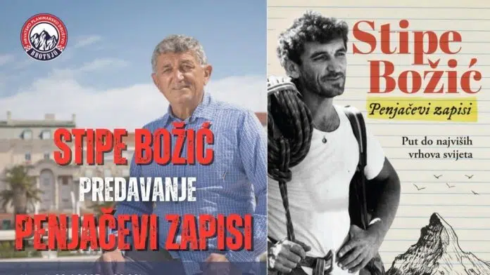 Najavljujemo: Predavanje Stipe Božića „Penjačevi zapisi – Put do najviših