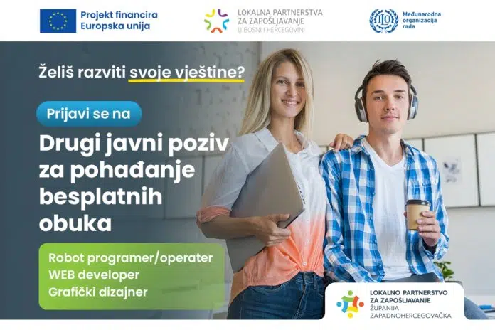 DRUGI JAVNI POZIV NEZAPOSLENIM OSOBAMA ZA POHAĐANJE OBUKA PO PROGRAMIMA