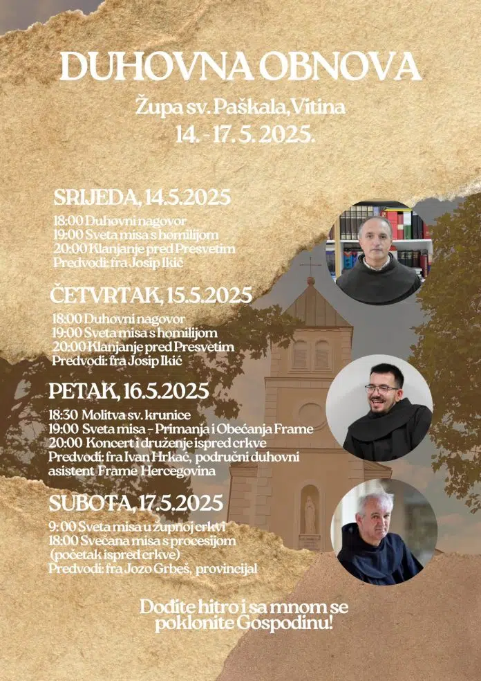 Duhovna obnova u Župi sv. Paškala – Vitina