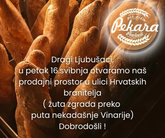 Novo u Ljubuškom! Pekara Pavlović otvara u petak 16.svibnja