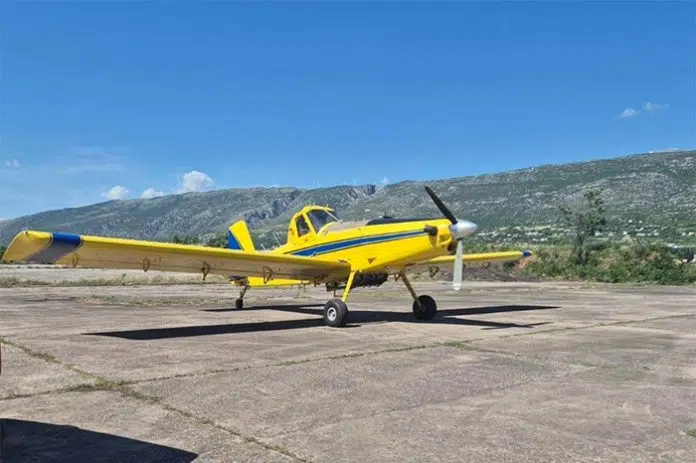 Hercegovina spremna za protupožarnu sezonu: Air tractor stigao u Zračnu