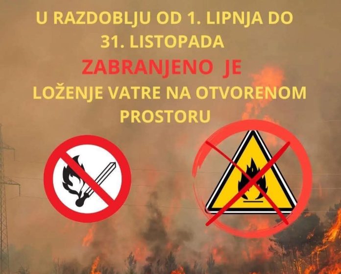Vatrogasci upozoravaju: Ne ložite vatru na otvorenom prostoru u ljetnom