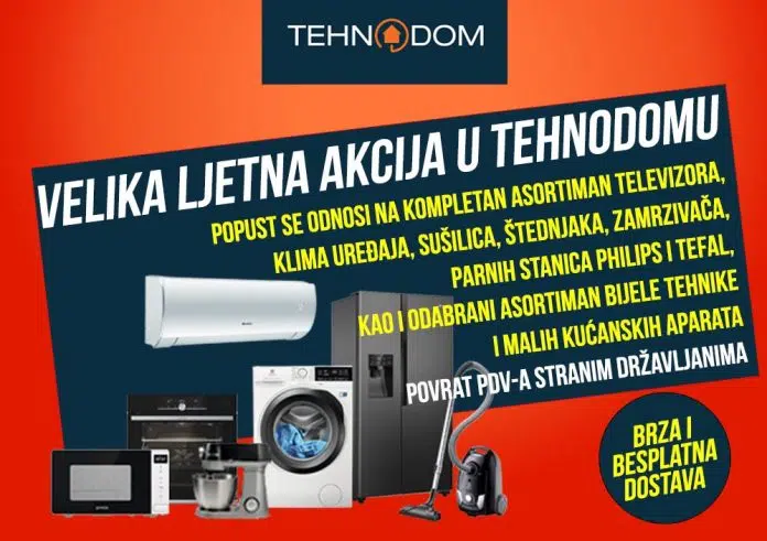 U Tehnodomu Grude u tijeku je VELIKA LJETNA akcijska ponuda