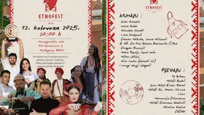 Etno fest Didak donosi glazbu, tradiciju i okuse Hercegovine