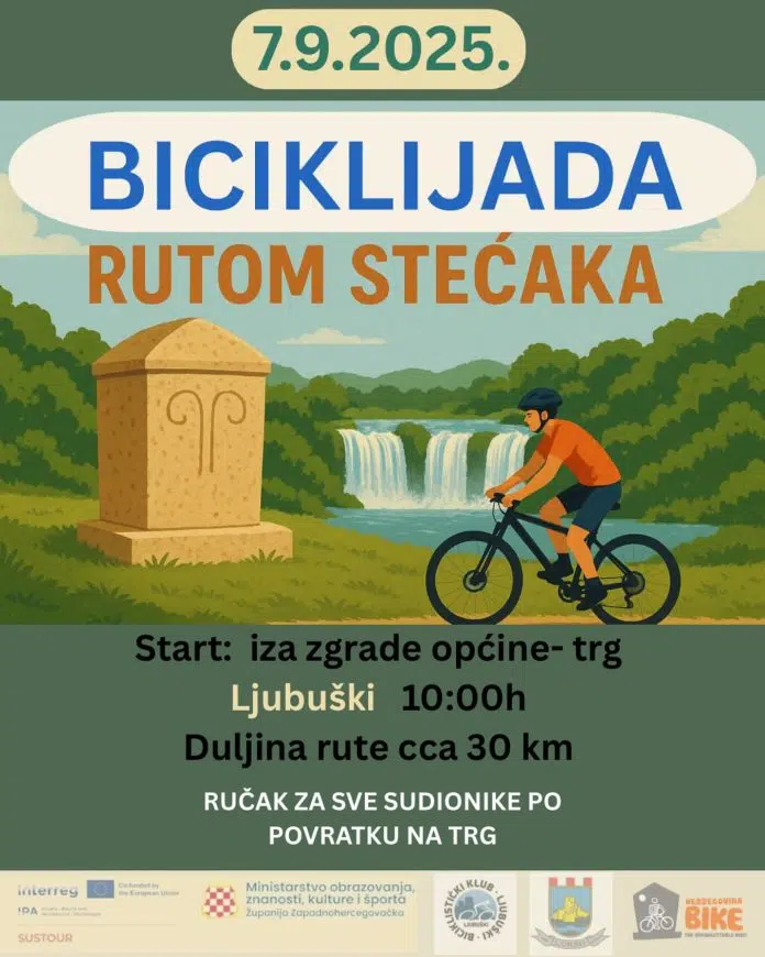 Ljubuški: U nedjelju 12. Ljubuška biciklijada “Rutom stećaka”