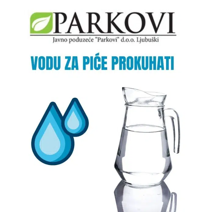 JP Parkovi: Obavijest o pojavi mutnoće vode