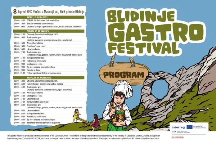 Predstavljamo program Gastro festivala Blidinje 2025.