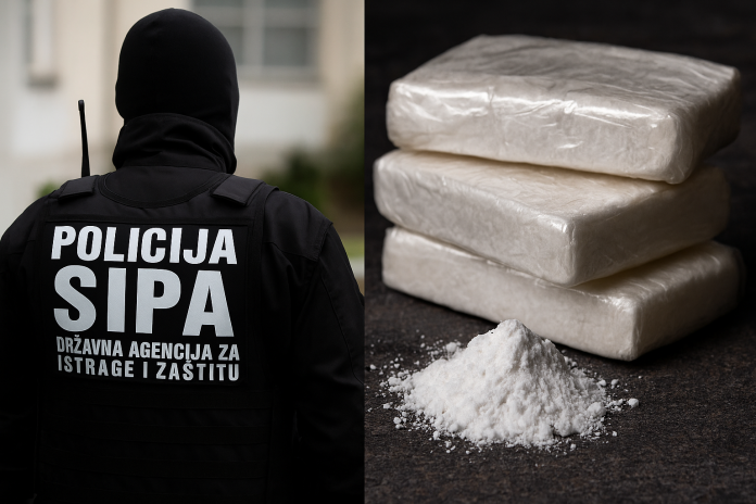 SIPA zaplijenila heroin, kokain, dva mobitela i vozilo – uhićene
