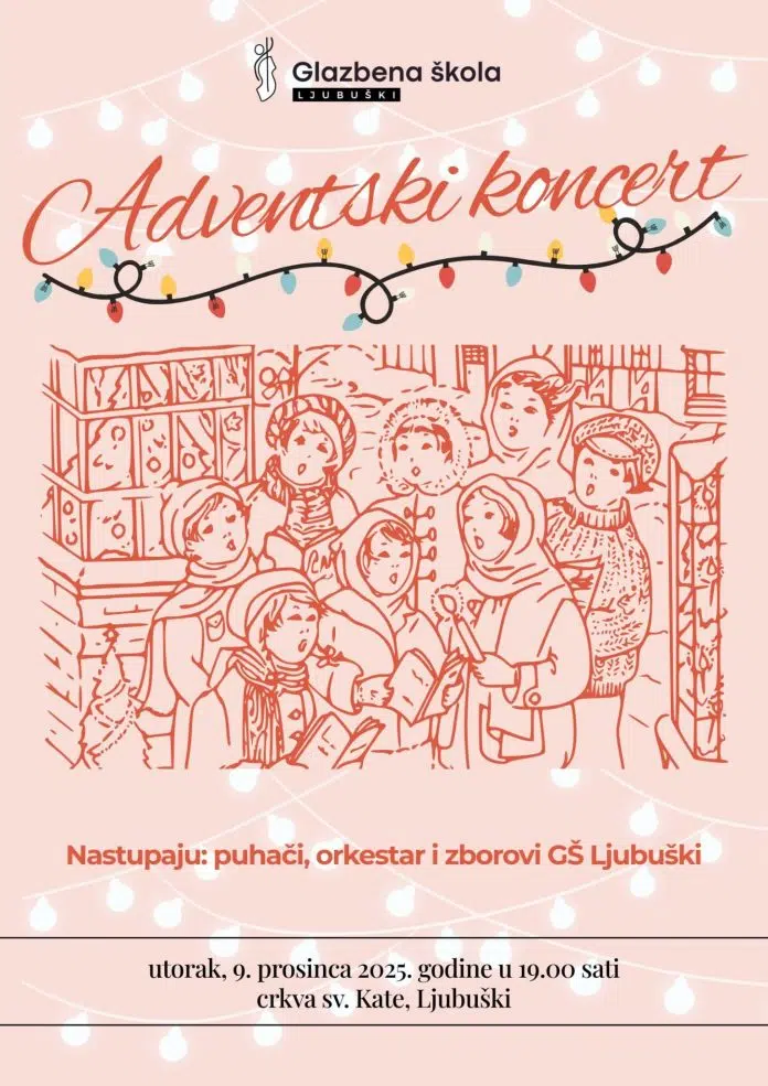 Adventski koncert Glazbene škole Ljubuški večeras u crkvi svete Kate