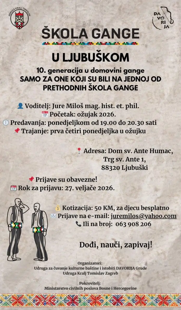 Prijave za školu gange u Ljubuškom