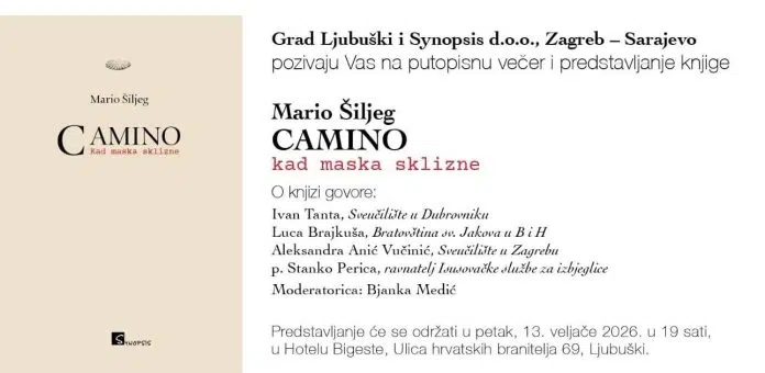 Putopisna večer 13.veljače u Ljubuškom: Predstavljanje knjige Marija Šiljega „Camino
