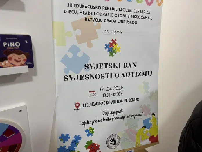 JU Edukacijsko-rehabilitacijski centar Ljubuški obilježio Dan svjesnosti o autizmu