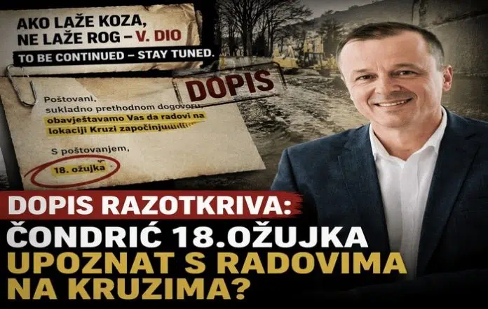 Dopis razotkriva: Darko Čondrić još 18. ožujka upoznat s radovima