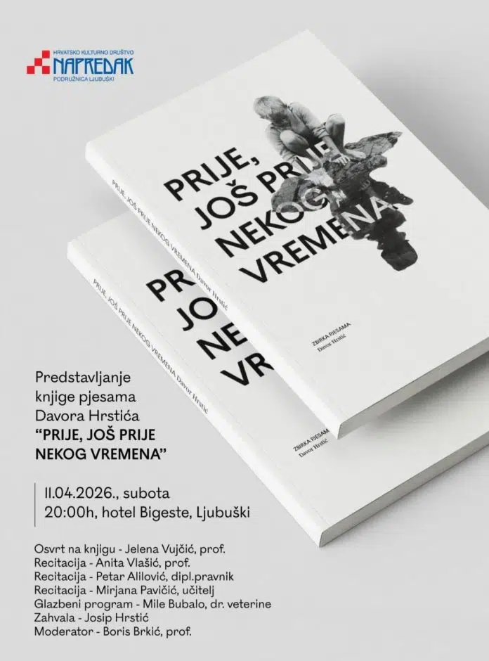 Predstavljanje zbirke pjesama Davora Hrstića u Ljubuškom