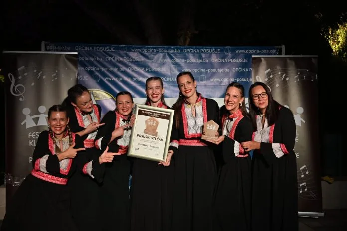 Klapa Merla pobjednica XII. Festivala klapske pisme u Posušju, nagrada