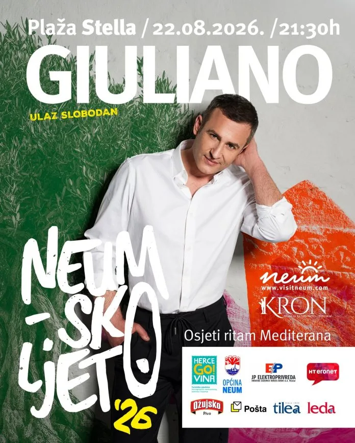 Giuliano stiže u Neum: Plaža Stella bit će mjesto dobre