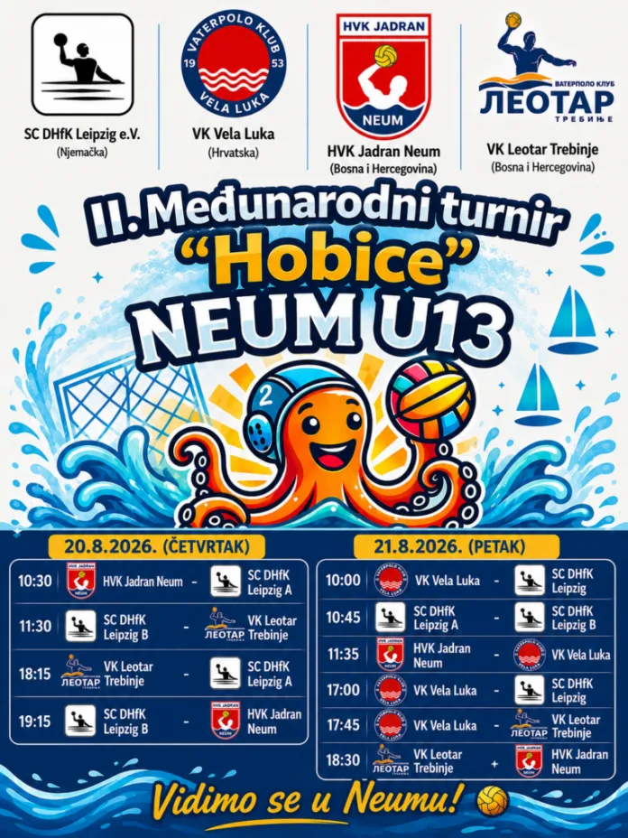 NAJAVA: II. Međunarodni turnir „Hobice“ – NEUM U13